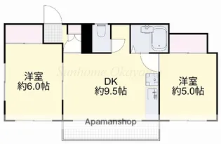 サンライズ富【301号室】の間取り