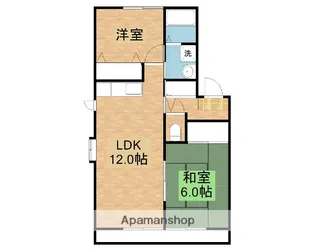 サンライフB【1階】の間取り