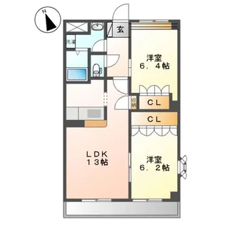 BLUE TERRA【3階】の間取り