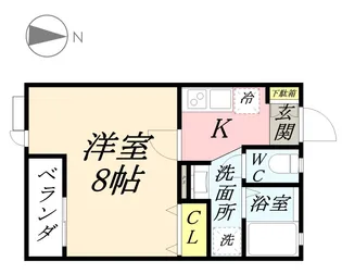 ARROWS SQUARE今保C棟【2階】の間取り