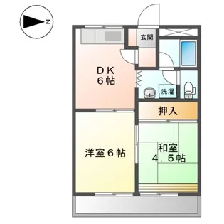 サンシャイン長岡壱番館【00203号室】の間取り