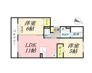 アンジュエ【3階】の間取り