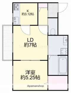 イーストヒルズ【2階】の間取り