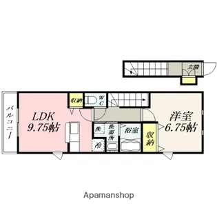 キャトルセゾン【2階】の間取り