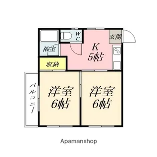 2Kの間取り画像