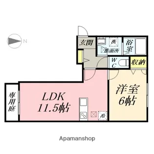 リュミエール A【1階】の間取り