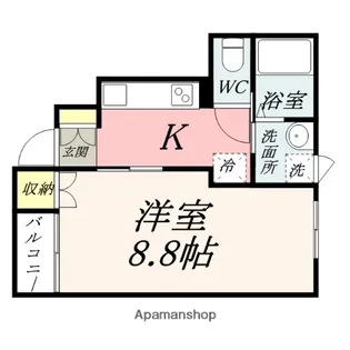 ノアール【103号室】の間取り