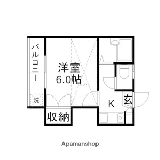 コーポカサブランカ【1階】の間取り
