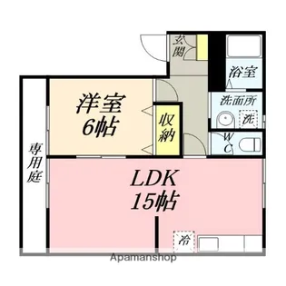 ヴィラフローレルA棟【1階】の間取り