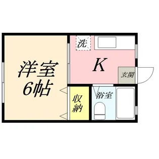 ルクール東古松2【1階】の間取り