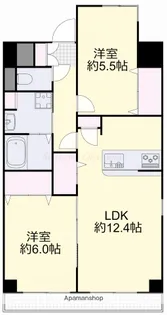 アルバ鹿田【1階】の間取り