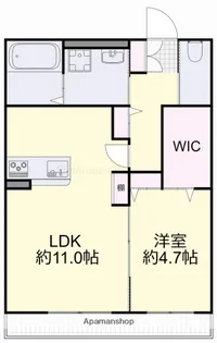 ベルフールB【1階】の間取り