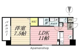 サウスイン西市【5階】の間取り
