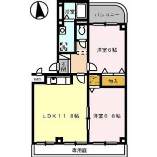 PLEIADES B棟【1階】の間取り