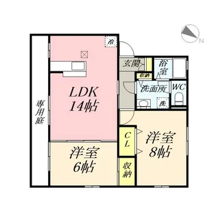 アーバン昭裕【1階】の間取り