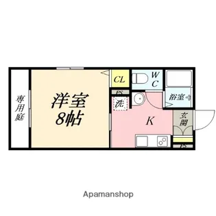 ボヌールEAST【1階】の間取り