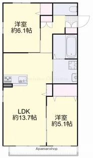 プランドールⅡ【2階】の間取り