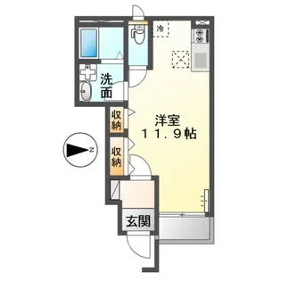 サンパレス白石【1階】の間取り