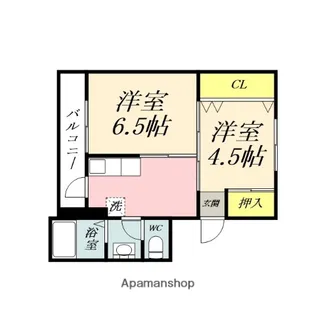 ヴィラナリー上道 2号棟【203号室】の間取り