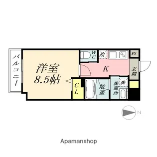 グランスクエア岡山駅西【4階】の間取り