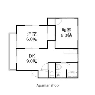コーポラス武田B【103号室】の間取り