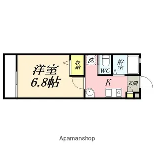アスティオ南方【1階】の間取り