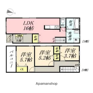 マルラニ【西号室】の間取り