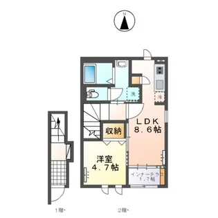 エアロ フォレスト Ⅰ【2階】の間取り