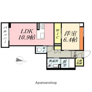 ソレイユコート中仙道【2階】の間取り
