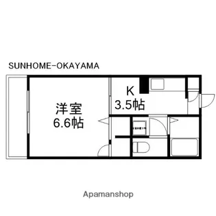 ドエル津島本町【2階】の間取り