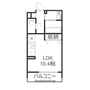 AMISTA大和町【5階】の間取り