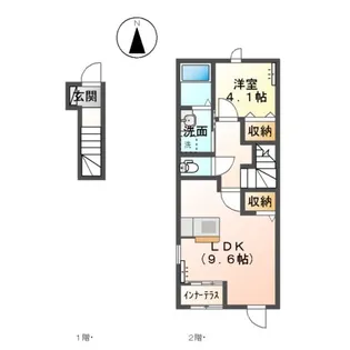SHINOGOZE HOUSE【2階】の間取り