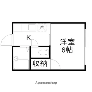 ハイツもみじ【1階】の間取り