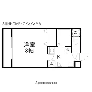 ベルメゾン山田Ⅰ【2階】の間取り