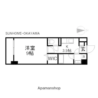 CREGRAD(クレグラッド)【6階】の間取り