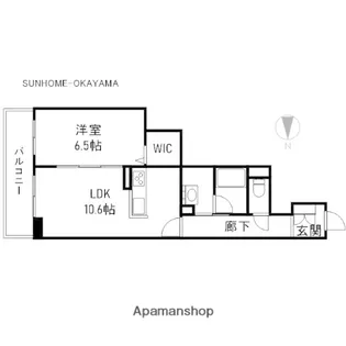 シャーメゾンルッカ【2階】の間取り