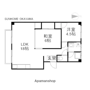 REPARE関 B棟【4号室】の間取り