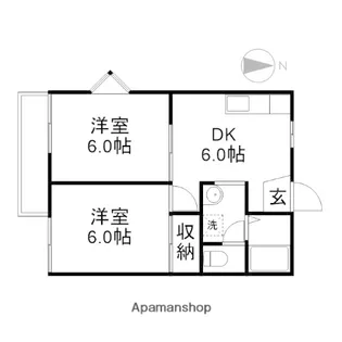 藤田コーポⅡ【2階】の間取り