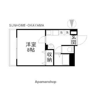 HILL COLLEGE DUO【1階】の間取り