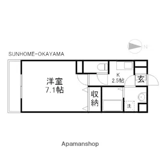 PRESTIGE SHIMADA【1階】の間取り