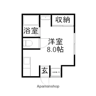 レジデンス伊島A棟【1階】の間取り