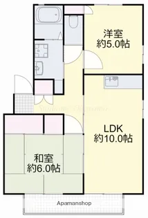 2LDKの間取り画像