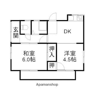 岡山県岡山市中区高屋【一戸建】の間取り