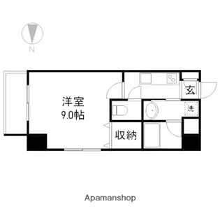 LE CUBE富田町【9階】の間取り
