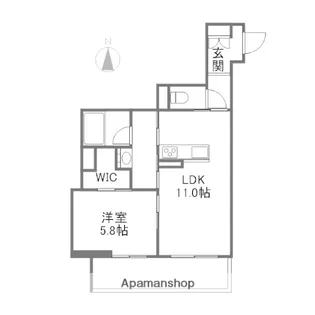 シャーメゾンプライム【2階】の間取り