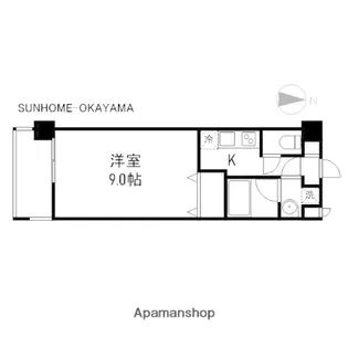 レジデンスカープ南中央町【11階】の間取り