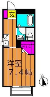 シャブラン【202号室号室】の間取り