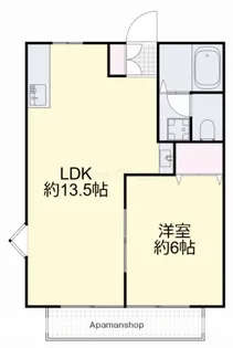アビタシオンくわの【1階】の間取り