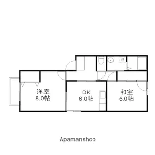 コーポ岡崎【101号室】の間取り