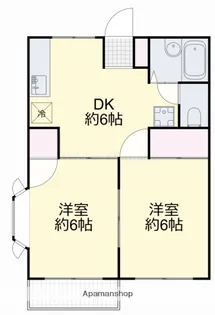 エルディム賞田【2階】の間取り